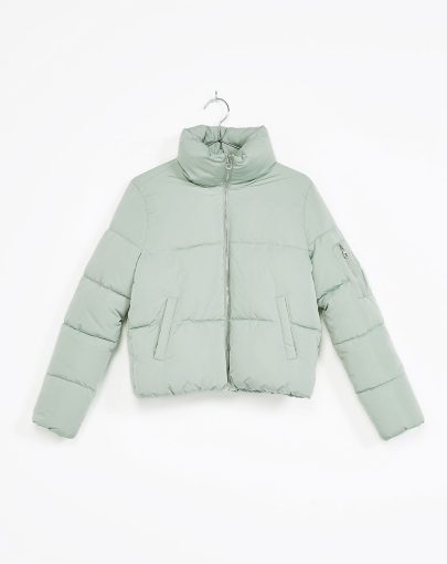Funnel collar puffer jacket